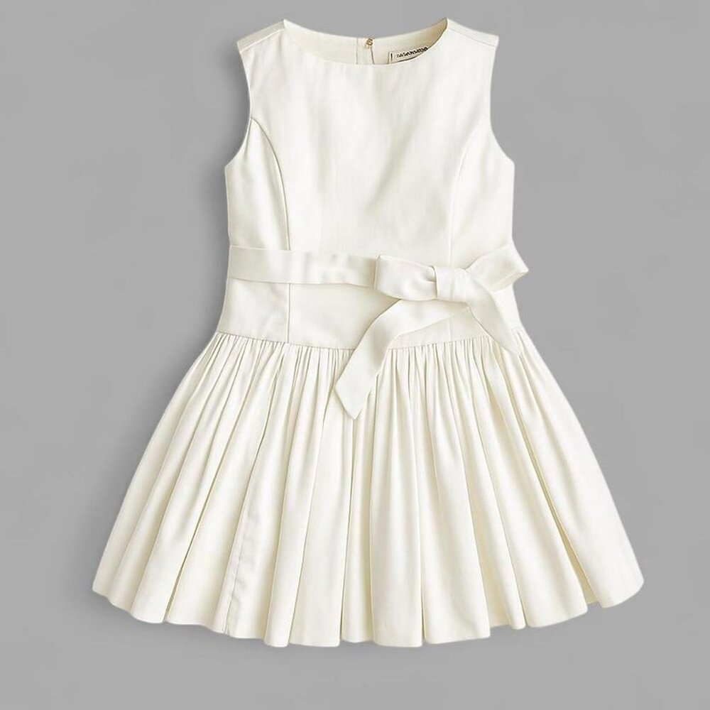 Crewcuts White Bowtie Dress